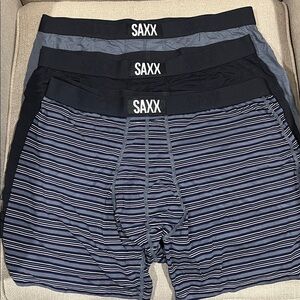 NEW SAXX ULTRA SUPER SOFT BOXER BRIEF MENS UNDERWEAR - 3PACK - SZ XL